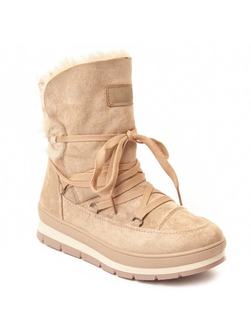 Botin Casual Sintetico Montevita Beige - Kiabi