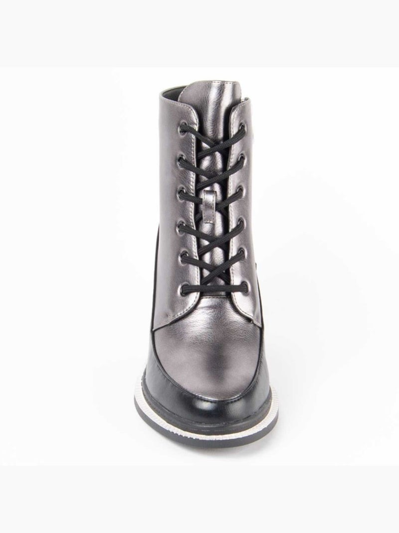 Botin Casual Sintetico Montevita Gris - Kiabi