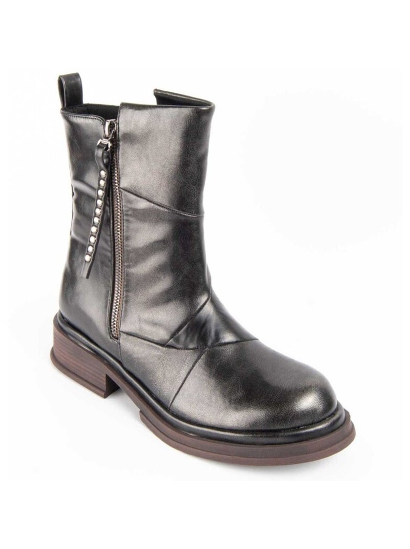 Botin Casual Sintetico Montevita Gris - Kiabi