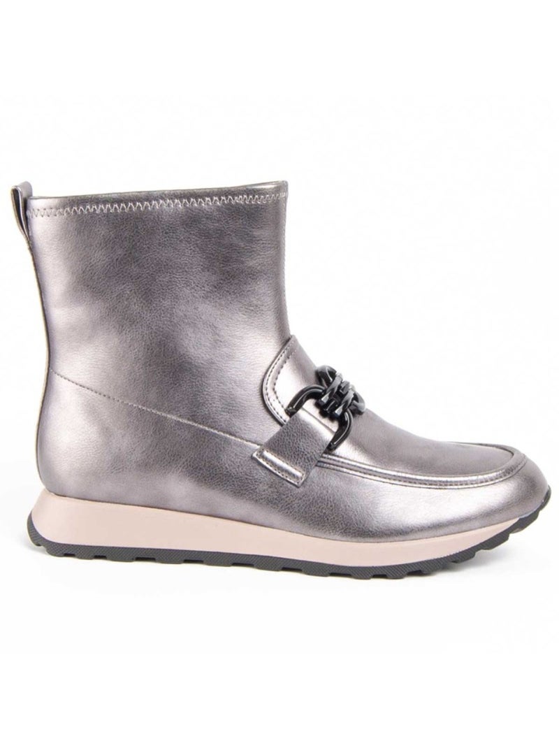 Botin Casual Sintetico Montevita Gris - Kiabi