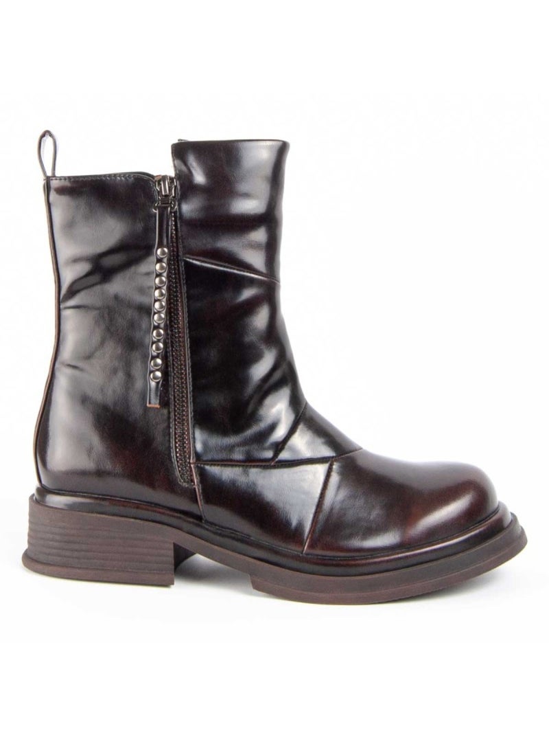Botin Casual Sintetico Montevita Marrón - Kiabi