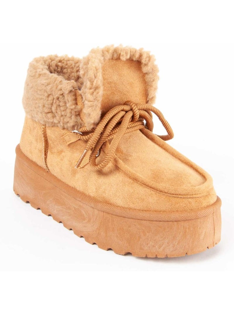 Botin Casual Sintetico Montevita Marrón - Kiabi