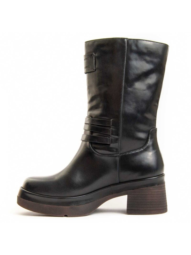 Botin Casual Sintetico Montevita Negro - Kiabi