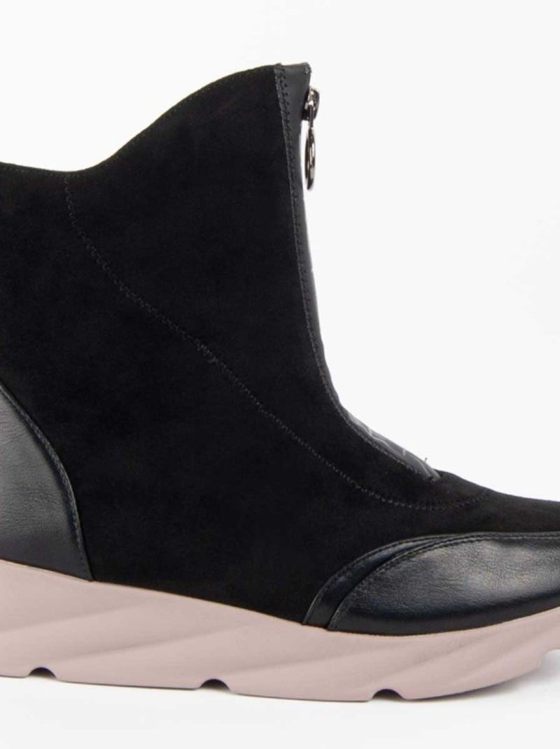 Botin Casual Sintetico Montevita Negro - Kiabi