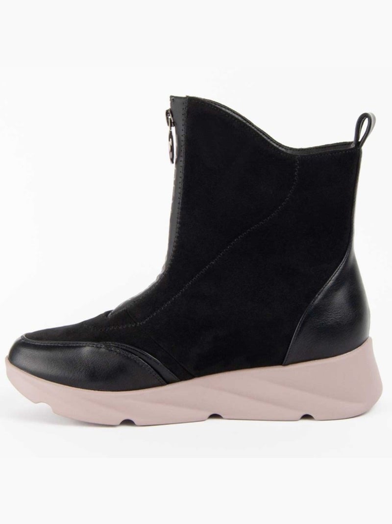 Botin Casual Sintetico Montevita Negro - Kiabi