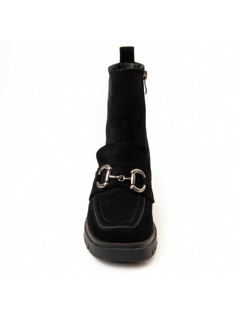 Botin Casual Sintetico Montevita Negro - Kiabi