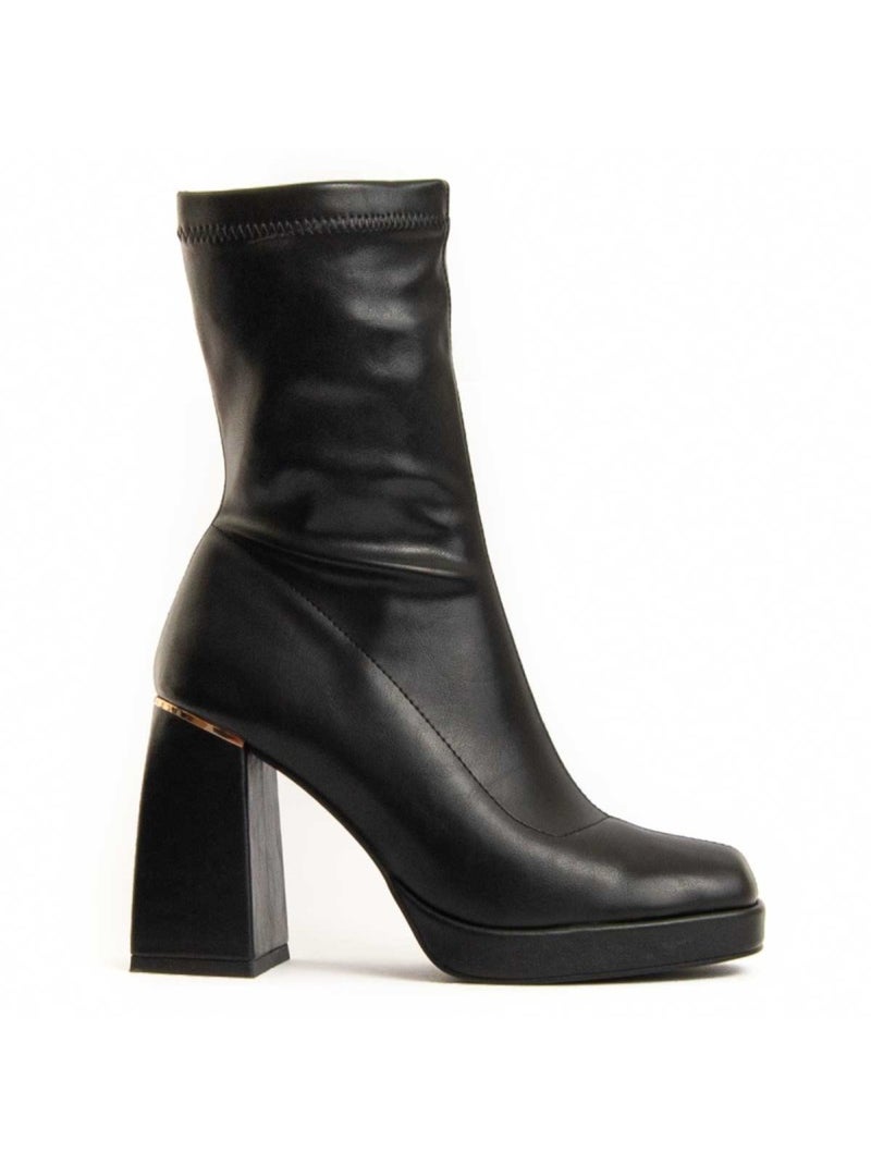 Botin Casual Sintetico Montevita Negro - Kiabi