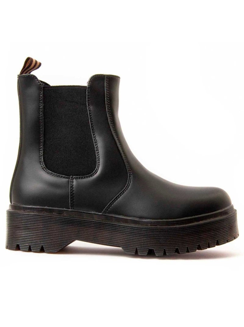 Botin Casual Sintetico Montevita Negro - Kiabi