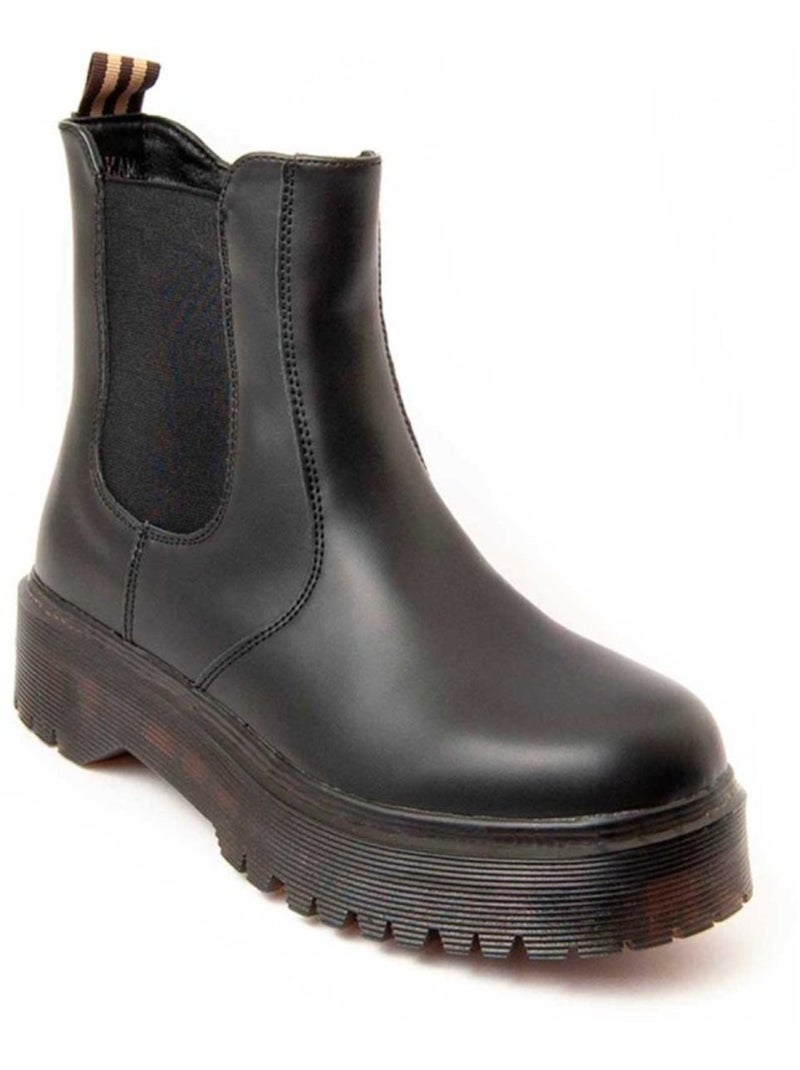 Botin Casual Sintetico Montevita Negro - Kiabi