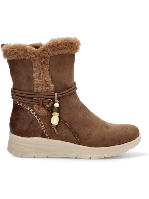 Botin cómodas mujer cuña media - amarpies - Kiabi Botin cómodas mujer cuña media - amarpies - Kiabi