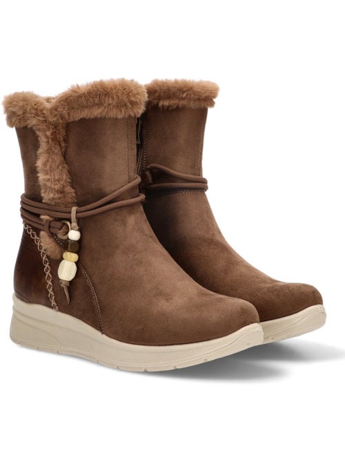 Botin cómodas mujer cuña media - amarpies - Kiabi Botin cómodas mujer cuña media - amarpies - Kiabi