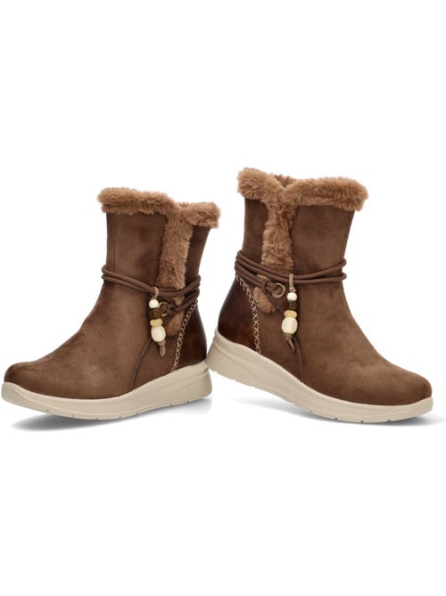 Botin cómodas mujer cuña media - amarpies - Kiabi Botin cómodas mujer cuña media - amarpies - Kiabi