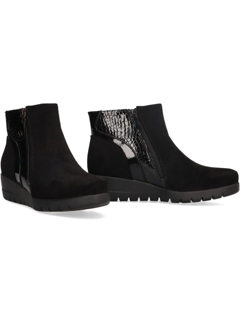 Botin Cómodas Mujer Suela Plana - Armony Negro - Kiabi