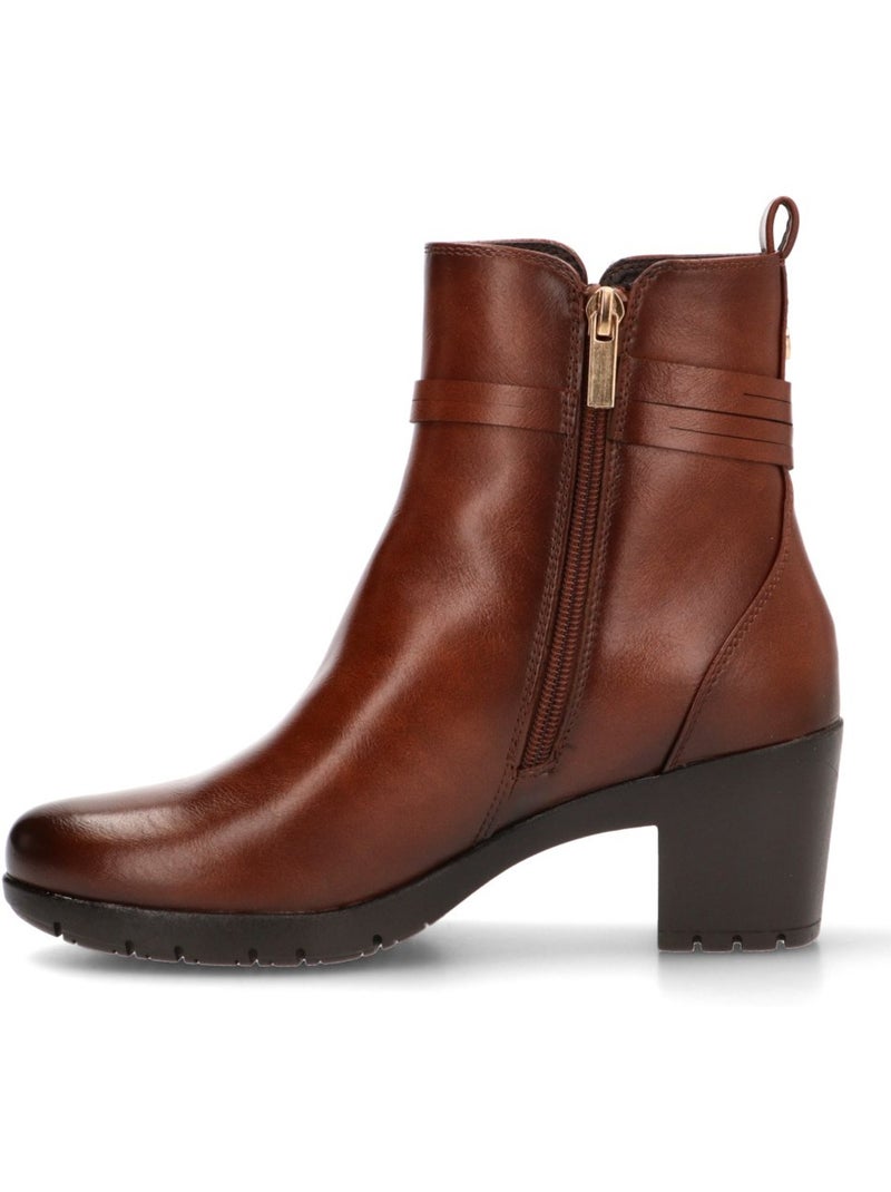 Botin Cómodas Mujer Tacón Medio - Armony Marrón - Kiabi