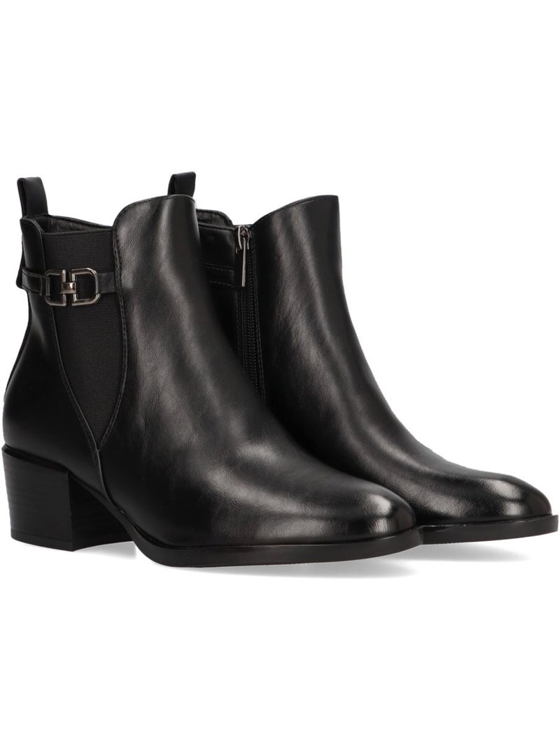 Botin Cómodas Mujer Tacón Medio - Armony Negro - Kiabi