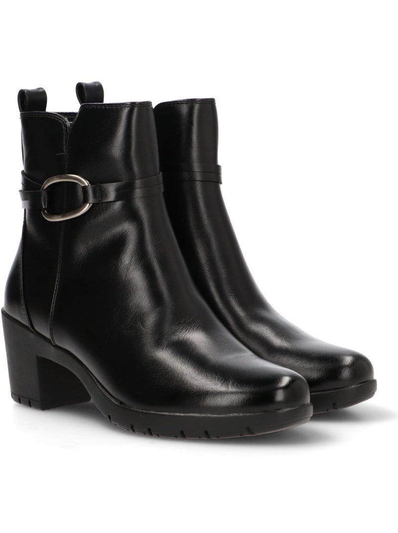 Botin Cómodas Mujer Tacón Medio - Armony Negro - Kiabi