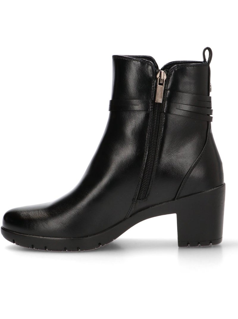 Botin Cómodas Mujer Tacón Medio - Armony Negro - Kiabi