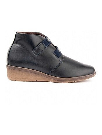 Botin Cuña Cuero Purapiel