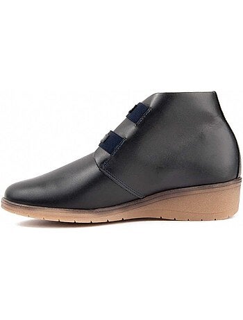 Botin Cuña Cuero Purapiel