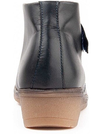 Botin Cuña Cuero Purapiel