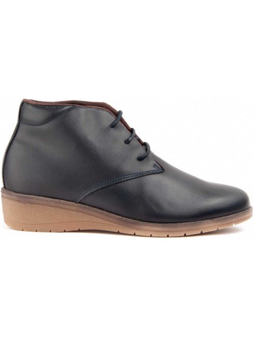 Botin Cuña Cuero Purapiel - Kiabi