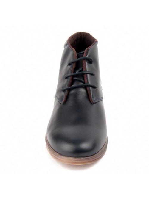 Botin Cuña Cuero Purapiel - Kiabi