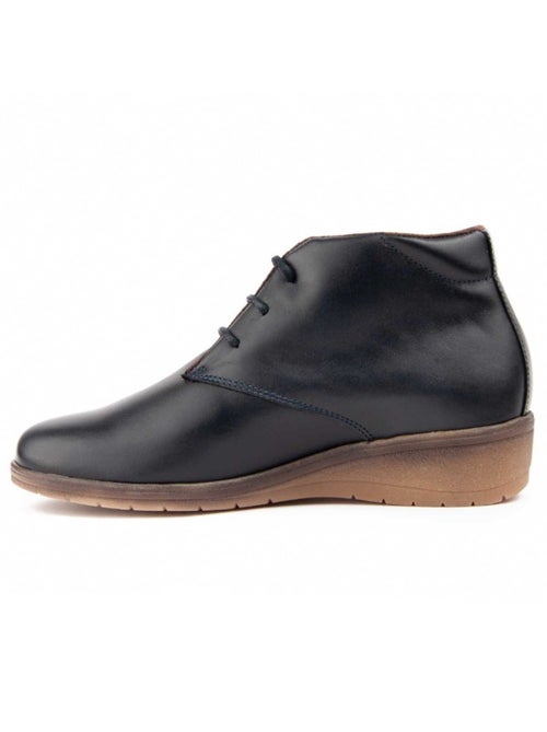 Botin Cuña Cuero Purapiel - Kiabi