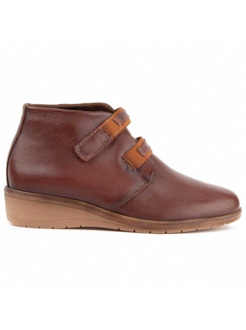 Botin Cuña Cuero Purapiel - Kiabi