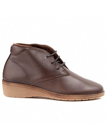 Botin Cuña Cuero Purapiel