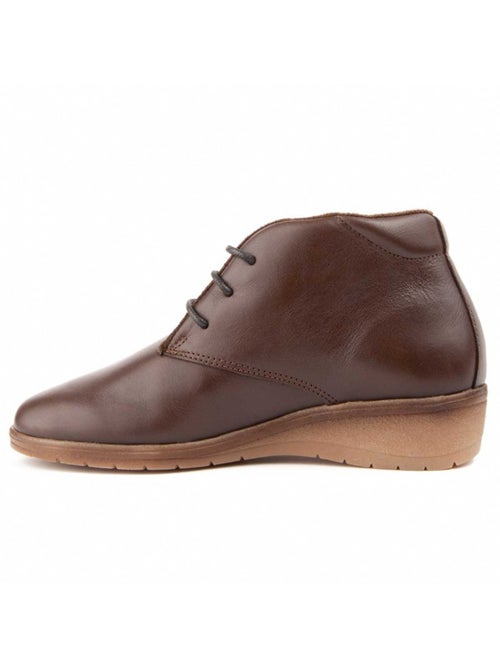 Botin Cuña Cuero Purapiel - Kiabi