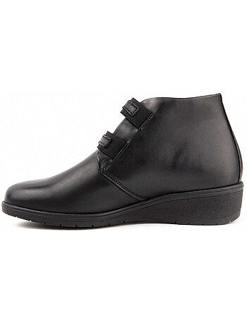 Botin Cuña Cuero Purapiel