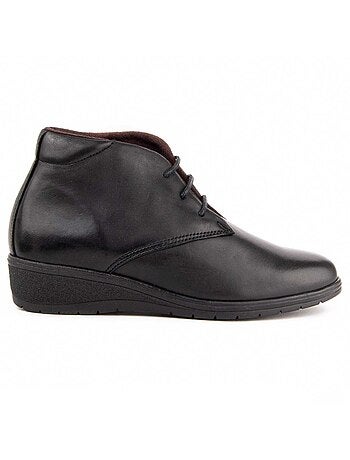 Botin Cuña Cuero Purapiel
