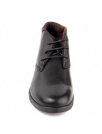 Botin Cuña Cuero Purapiel