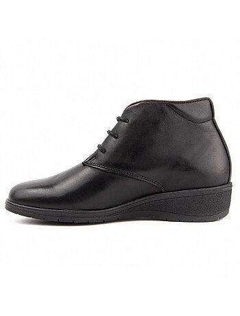 Botin Cuña Cuero Purapiel