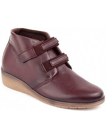 Botin Cuña Cuero Purapiel