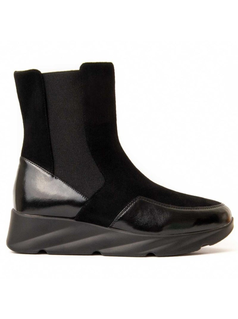 Botin Cuña Sintetico Montevita Negro - Kiabi