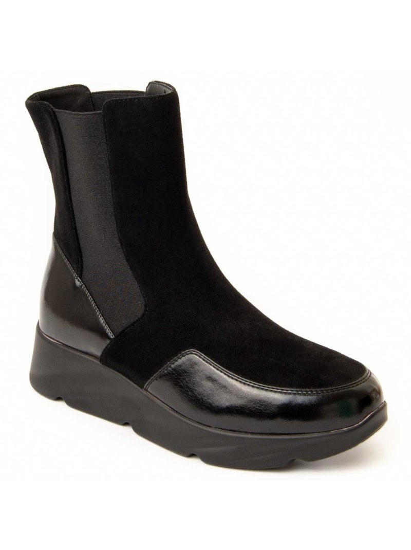 Botin Cuña Sintetico Montevita Negro - Kiabi
