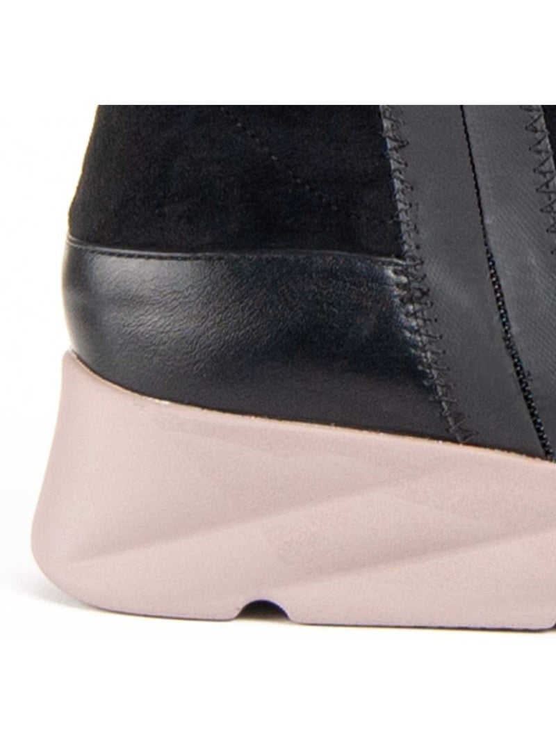 Botin Cuña Sintetico Montevita Negro - Kiabi