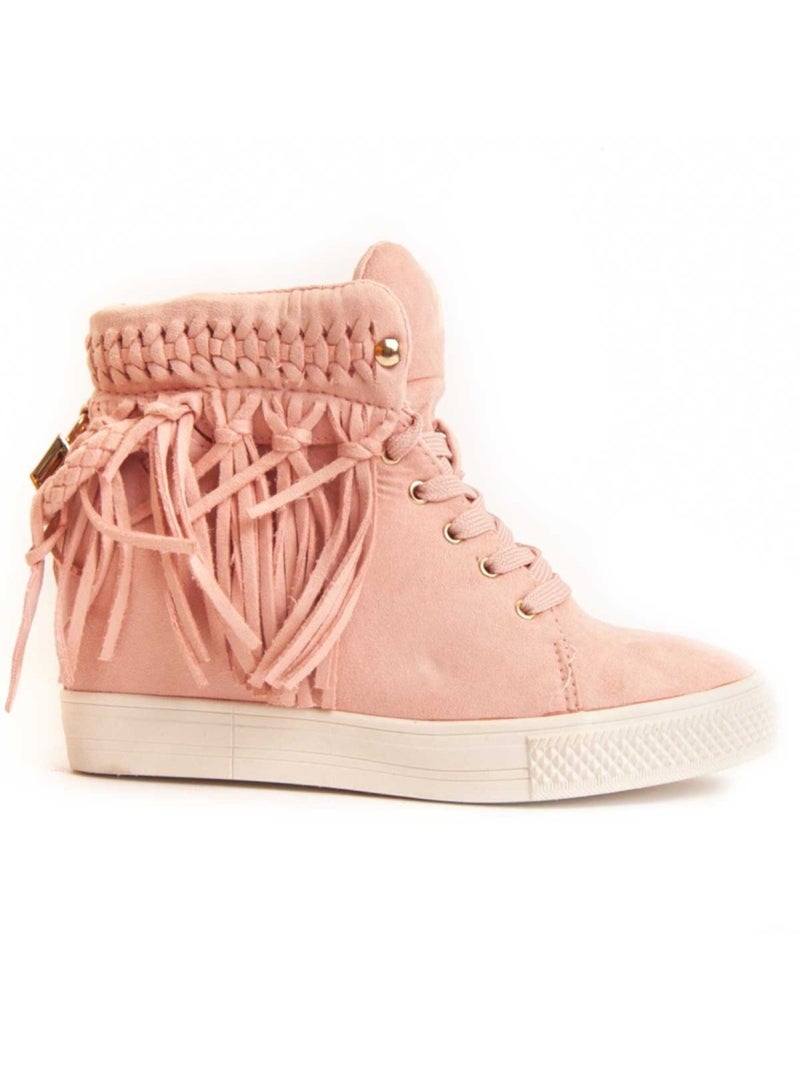 Botin Cuña Sintetico Montevita Rosa - Kiabi