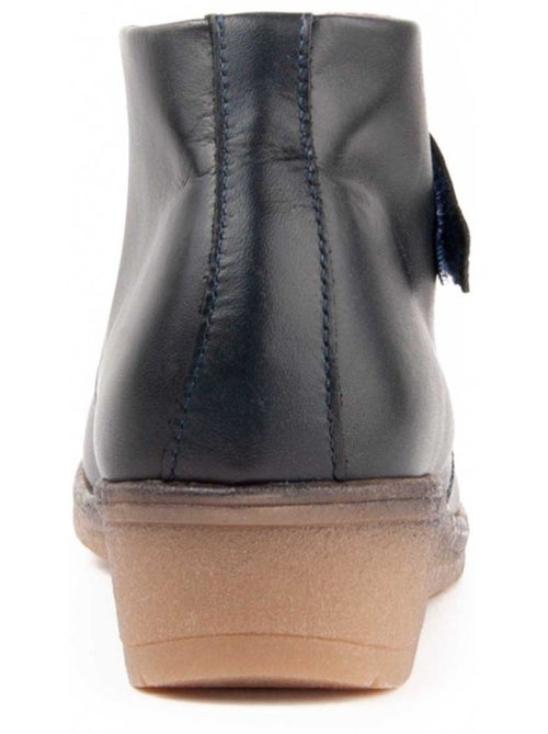 Botín De Piel Con Cuña Para Mujer. Purapiel Akilav - Kiabi