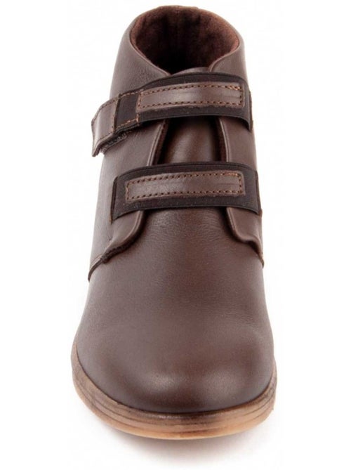 Botín De Piel Con Cuña Para Mujer. Purapiel Akilav - Kiabi