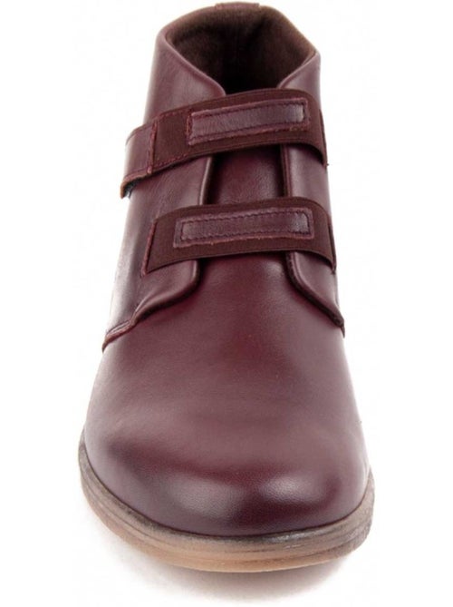 Botín De Piel Con Cuña Para Mujer. Purapiel Akilav - Kiabi