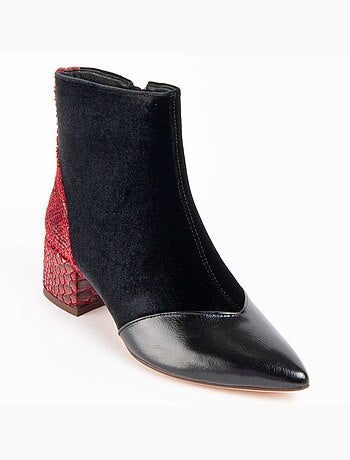 Botín De Tacón Para Mujer. Montevita Botirey