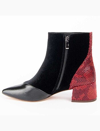 Botín De Tacón Para Mujer. Montevita Botirey