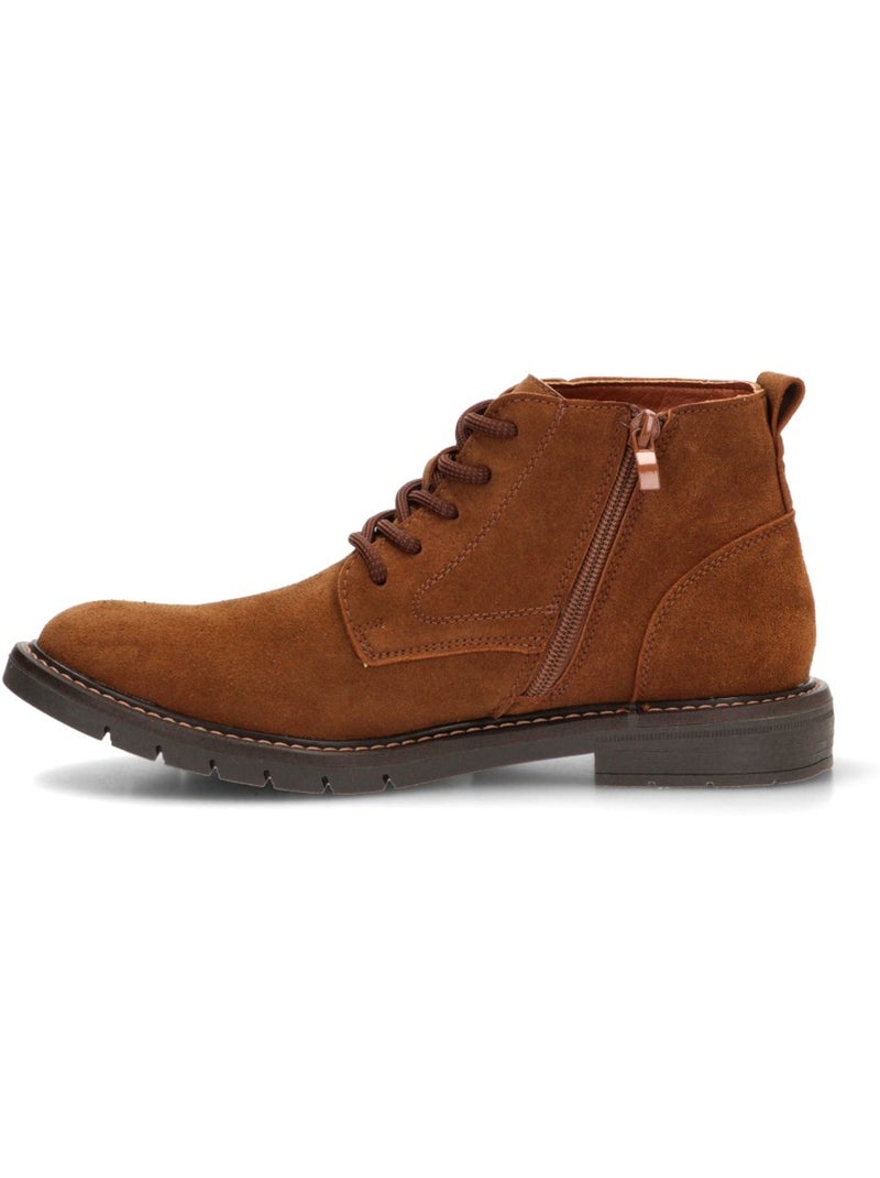 Botin diario hombre suela plana - etika Camel - Kiabi