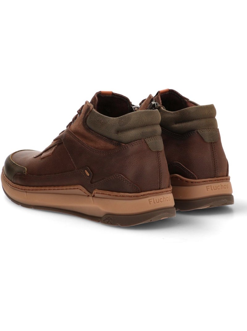 Botin Diario Hombre Suela Plana - Fluchos Marrón - Kiabi