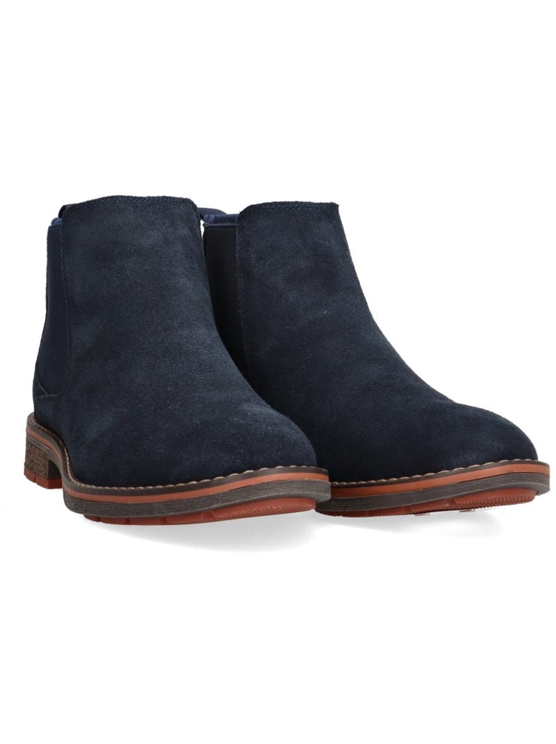Botin Diario Hombre Tacón Medio - Etika Azul - Kiabi