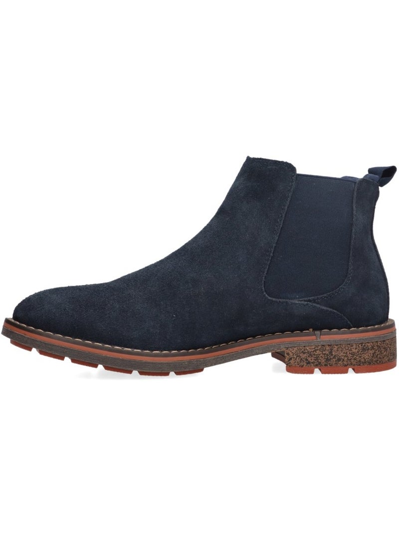 Botin Diario Hombre Tacón Medio - Etika Azul - Kiabi