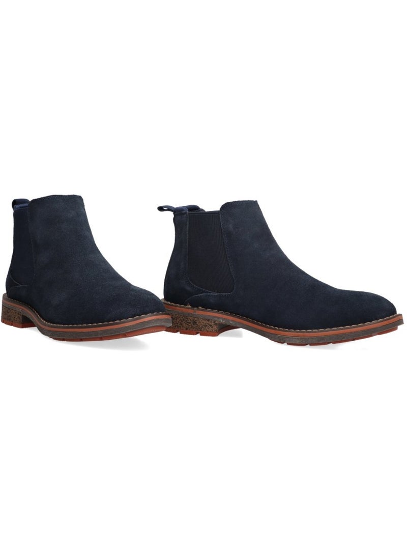 Botin Diario Hombre Tacón Medio - Etika Azul - Kiabi