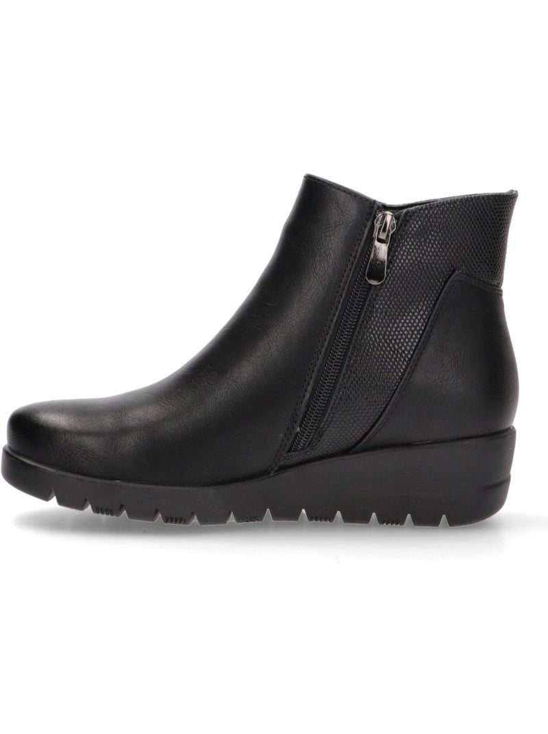Botin Diario Mujer Cuña Media - Hispaflex Negro - Kiabi